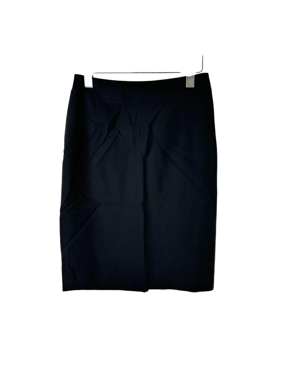 Theory Joanie Sevona Black Pencil Skirt Size 4 Wool Business Career Office